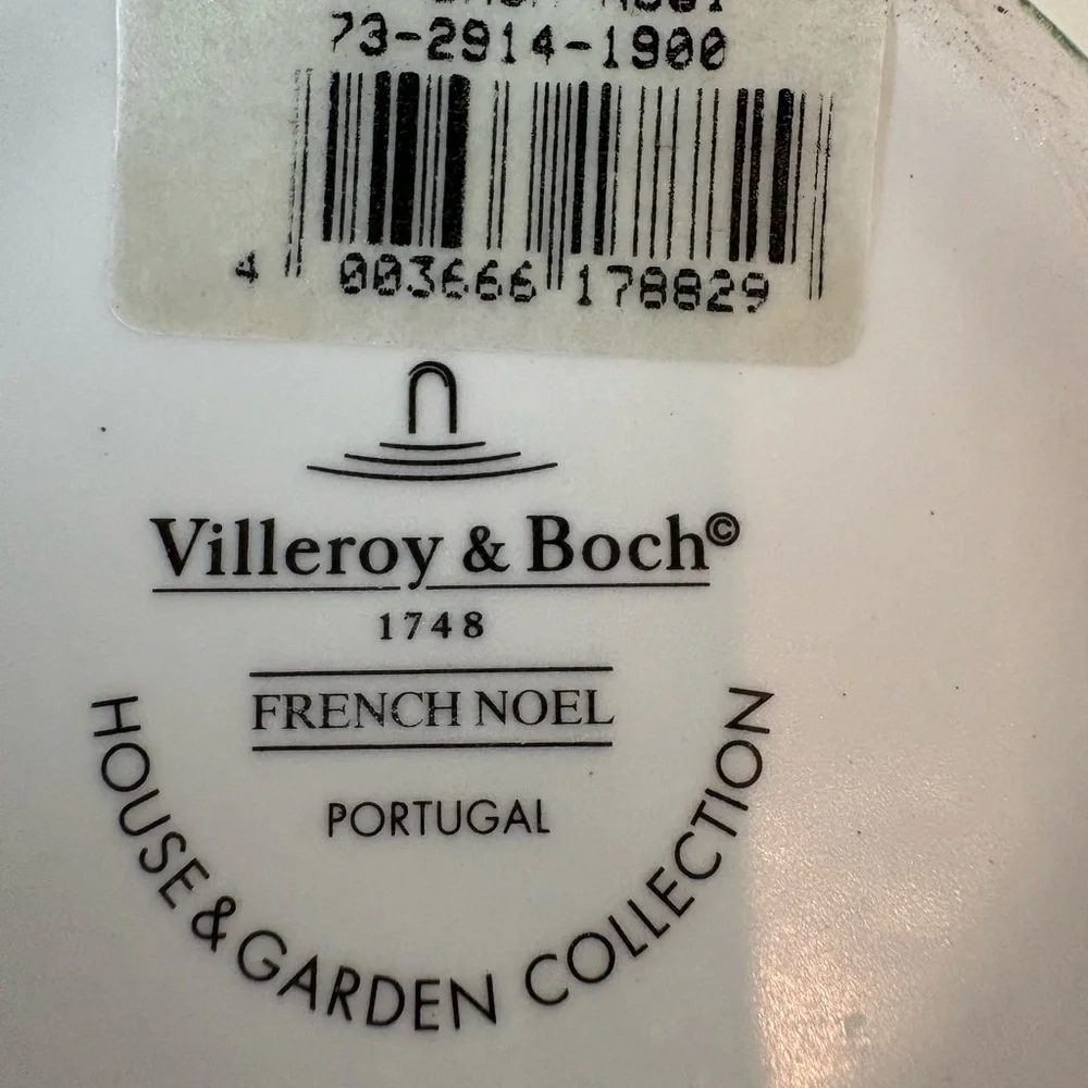 Villeroy & Boch French Noel Salad Rice Bowl Christmas Holiday 5 3/4” Fruit Nice
